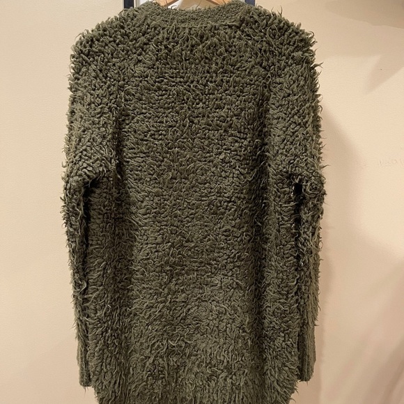 Marni Green Shag Wool Cardigan Sweater - Picture 4 of 15